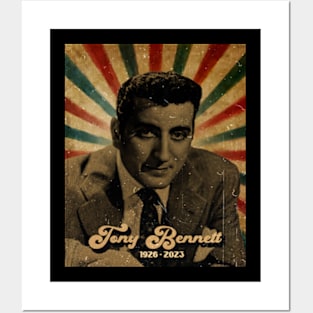 RIP Tony Bennett 1926 - 2023 // Photo Vintage Retro Look Fan Design Posters and Art